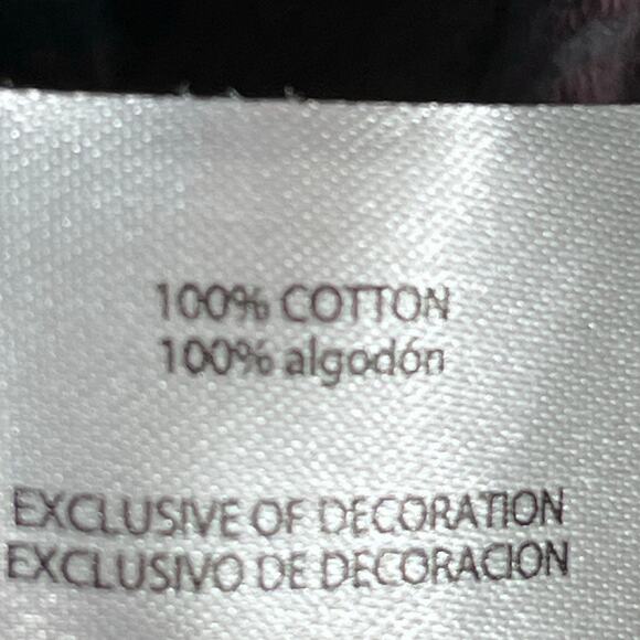 Orvis Men’s Medium Black Maroon Heavy Flannel Long Sleeve Button Front Shirt - Picture 5 of 11